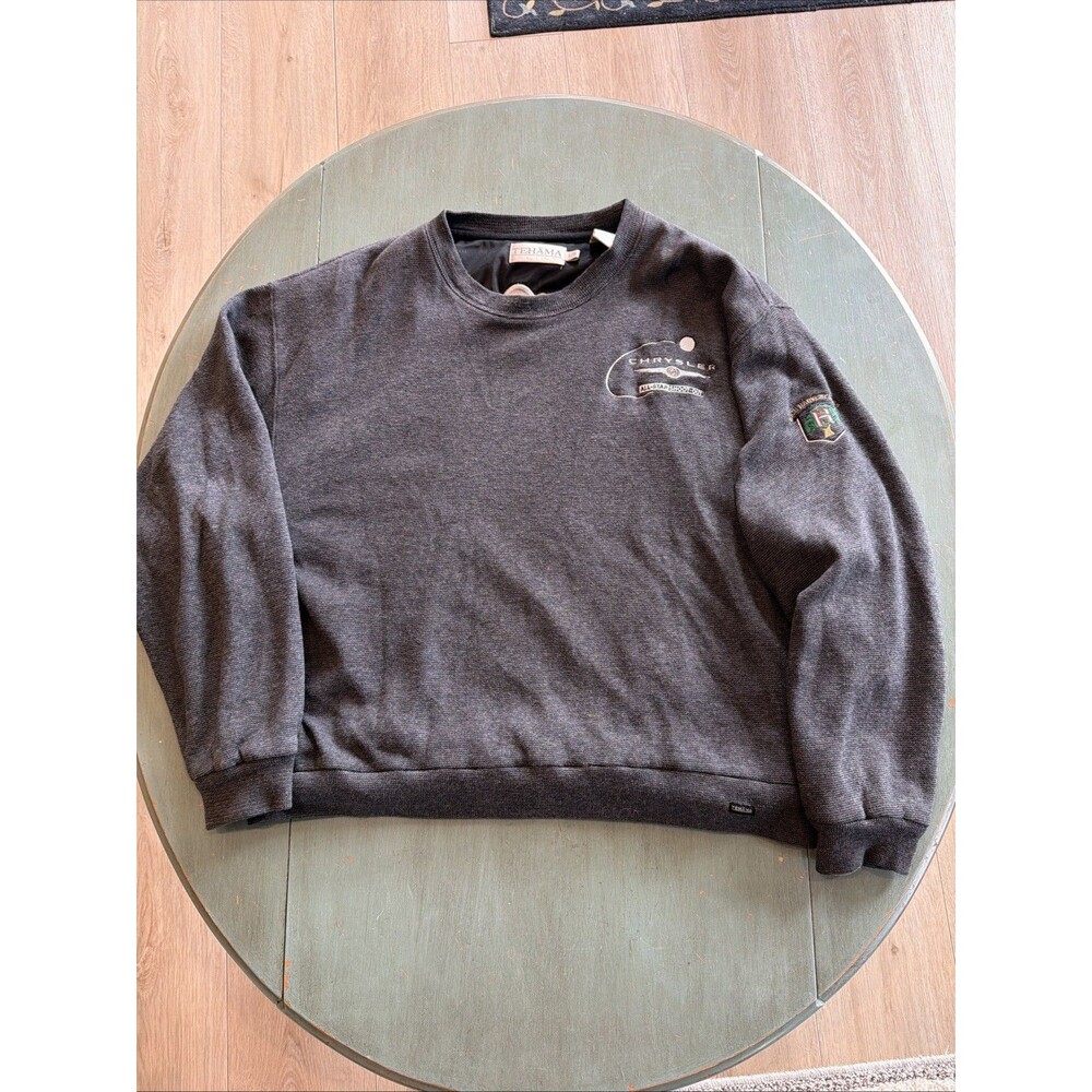 Vtg Tehama Clint Chrysler Golf Sweatshirt L ABC 7 Rich Harvest Farms Crewneck